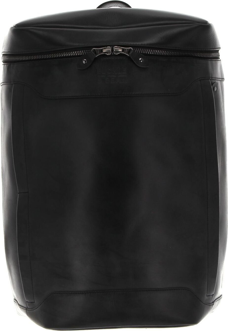 Skórzany plecak rekreacyjny BUCKLE & SEAM z przegrodą na laptopa Siwa Dot Leather Backpack Black czarny