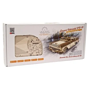 Ugears Model mechaniczny do składania. Kabriolet Marzeń VM-05, 70073 - Modele do sklejania - miniaturka - grafika 1