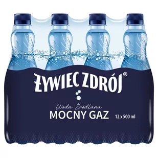 Żywiec Zdrój Mocny Gaz Woda źródlana 12 x 500 ml - Woda - miniaturka - grafika 1