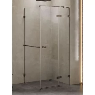 New Trendy EXK-3294 KABINA AVEXA GUNMETAL BRUSHED PROSTOKĄTNA P 90x70x200 CZYSTE 6mm ACTIVE SHIELD - Kabiny prysznicowe - miniaturka - grafika 2