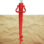 Wieszaki i stojaki - Śruba Do Parasola Plażowego Mocowanie  Captain Mike - Czerwona - miniaturka - grafika 1