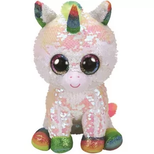 Ty INC inc BOOS Flippables PIXY 24 cm cekinowy biały jednorożec 36781 - Maskotki i pluszaki - miniaturka - grafika 1