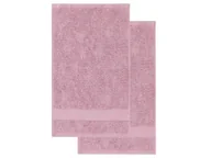 Ręczniki - LIVARNO home Komplet 2 ręczników frotte, 50 x 100 cm (Różowy) - miniaturka - grafika 1