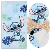 Okrycia kąpielowe dla dzieci - Stitch DISNEY SZYBKOSCHNĄCY Ręcznik plażowy, kąpielowy dla dzieci BAWEŁNIANY 70x140 cm OEKO-TEX - miniaturka - grafika 1