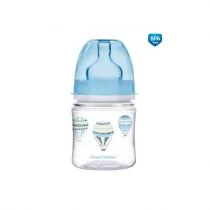 Canpol babies Canpol Antykolkowa butelka szeroka EasyStart IN THE CLOUDS 120 ml blue - Butelki dla niemowląt - miniaturka - grafika 1