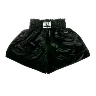 Dorosły Boks Szorty Metal Boxe Muay Thai, Czarny - Kimona, stroje i obuwie - miniaturka - grafika 1