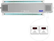 Urządzenia medyczne - NBVE-110/110NLW 2-funkcyjna lampa bakteriobójcza przepływowa ścienna z licznikami LED - miniaturka - grafika 1
