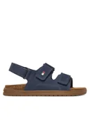 Buty dla chłopców - Tommy Hilfiger Sandały T3X2-34394-1899806 M Granatowy - miniaturka - grafika 1