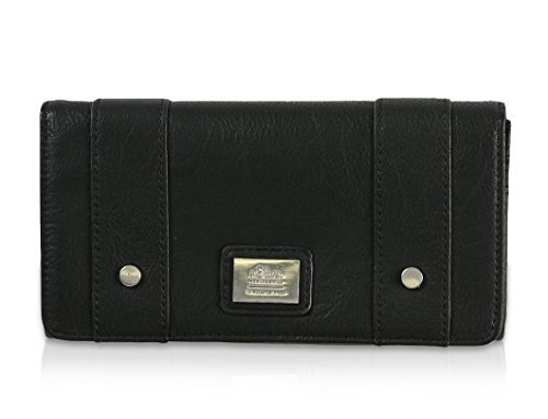 s.Oliver (Bags) damskie 39.409.93.8755 portmonetki, 19x10x1 cm, czarny - czarny 9999-19x10x1 cm (B x H x T)