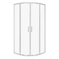 Kabiny prysznicowe - Novoterm Kabina prysznicowa półokrągła 90x90 RS Solid Kerra - miniaturka - grafika 1