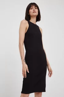 Sukienki - G-Star sukienka bawełniana kolor czarny mini dopasowana - grafika 1