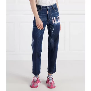 Spodnie damskie - Dsquared2 Jeansy Boston Jean | Regular Fit | stretch - grafika 1