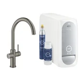 Baterie kuchenne - Bateria GROHE Blue Home 31455AL1 z filtrem Grafitowy - miniaturka - grafika 1