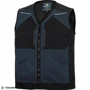 Delta Plus Kamizelka robocza mach Originals z bawełny i elastanu kolor szary rozmiar 3XL MOGi2GR3X MOGi2GR3X - Odzież robocza - miniaturka - grafika 1