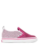 Buty dla dziewczynek - Vans Tenisówki Slip-On V VN000D0SYLZ1 Różowy - miniaturka - grafika 1