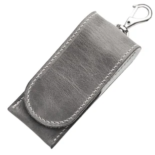 MKM SKÓRZANA KIESZEŃ NA NARZĘDZIA – SZARY/BIAŁY 100% ROŚLINNIE GARBOWANA SKÓRA W TOSKANII - I - Survival - akcesoria - miniaturka - grafika 1