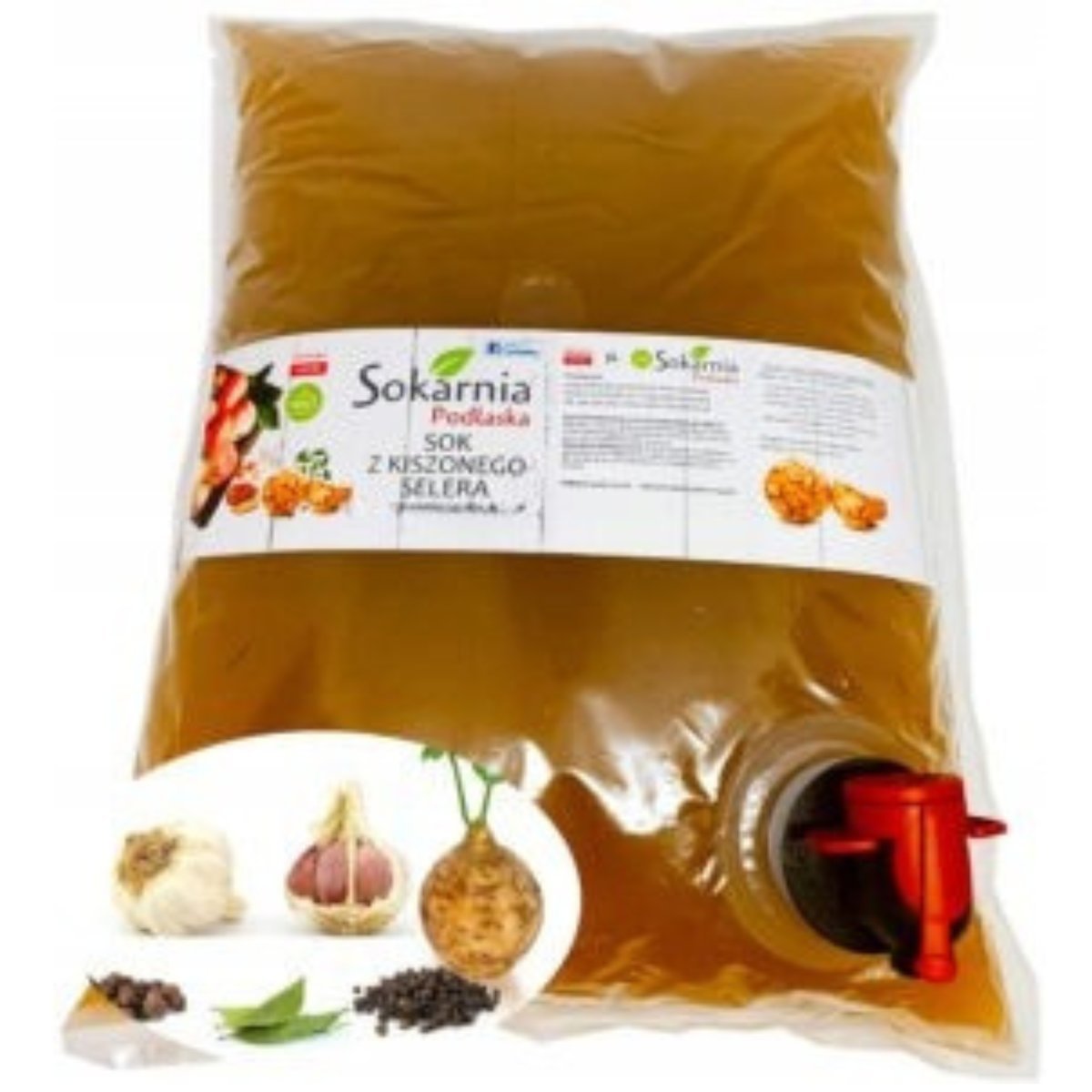 SOK Z SELERA KISZONEGO 5l Oczyszcza Nerki Trawienie Skóra Naturalny Napój