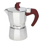 Zaparzacze i kawiarki - TOGNANA Kawiarka TOGNANA Extra Style 3 TZ Srebrny - miniaturka - grafika 1