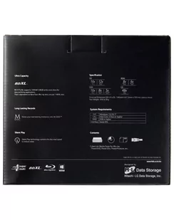 lg HLDS Wewn. nagrywarka Blu-ray BD-RE BH16NS55 Super Multi Blue, SATA,Retail,Black - Napędy optyczne - miniaturka - grafika 1