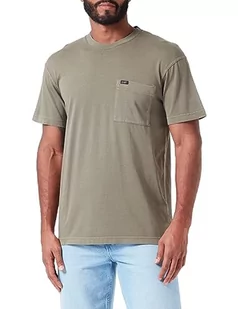 Lee Koszulka męska typu t-shirt, z kieszeniami typu t-shirt, zielony, L - Koszulki męskie - miniaturka - grafika 1