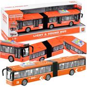 Samochody i pojazdy dla dzieci - Duży Miejski Autobus Przegubowy 46 Cm City - miniaturka - grafika 1