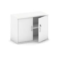 Inne meble biurowe - B2B Partner Nadstawka dwudrzwiowa, 800 x 400 x 600 mm, biały 437454 - miniaturka - grafika 1