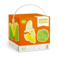 Puzzle - Duże Puzzle 6w1 Warzywa I Owoce 2 3 4 Elementy - miniaturka - grafika 1