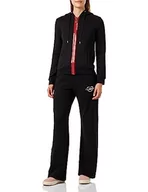 Bluzy damskie - Love Moschino Damska bluza z kapturem z zamkiem błyskawicznym, czarny, 38 - miniaturka - grafika 1