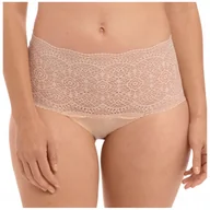 Majtki damskie - Majtki figi wysoki stan bezszwowe koronka Fantasie LACE EASE beżowe UNI - miniaturka - grafika 1
