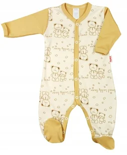 PAJAC pajacyk rozpinany standard Misie BEŻ r 56 KLEKLE - Pajacyki dla niemowląt - miniaturka - grafika 1