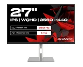 Monitory - JAPANNEXT JN-I270WQHD300F-HSP 27" 2560 x 1440 px Wide Quad HD LED Szary - miniaturka - grafika 1