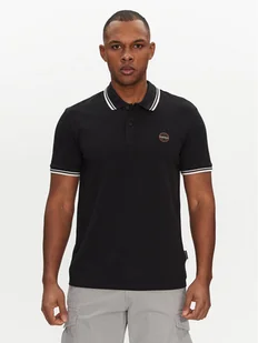 Napapijri Polo E-Macas NP0A4ID59411 Czarny Regular Fit - Koszulki męskie - miniaturka - grafika 1