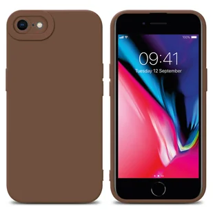 Pokrowiec Etui Do Apple iPhone 7 / 7S / 8 / SE 2020 w FLUID BRĄZOWY TPU Silikonowe Obudowa Ochronny Case Cover Cadorabo - Etui i futerały do telefonów - miniaturka - grafika 1