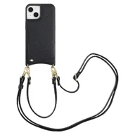 Etui i futerały do telefonów - Etui na telefon Selencia Nova z kablem i uchwytem na kartę do Apple iPhone 13 - czarny - miniaturka - grafika 1