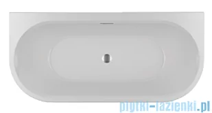 Riho Desire Back2wall LED wanna wolnostojąca przyścienna z oświetleniem Riho Fall napełnianie przez przelew 180x84cm B089012005 - Wanny z hydromasażem - miniaturka - grafika 4
