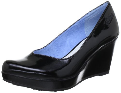 S.Oliver Casual 5-5-22436-20 damskie czółenka, czarny - Czarny Black Patent 18-38 EU