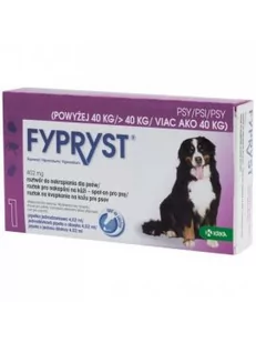 Fypryst Spot On 402 mg / 4,02 ml dla Psów 40 - 60 kg 1 Pipeta - Artykuły przeciw pasożytom - miniaturka - grafika 1