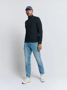 No Excess Sweter w kolorze granatowym - Swetry męskie - miniaturka - grafika 1