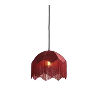 Lampy sufitowe - Bordowa lampa wisząca z tekstylnym kloszem ø 40 cm Malacia – Light & Living - miniaturka - grafika 1