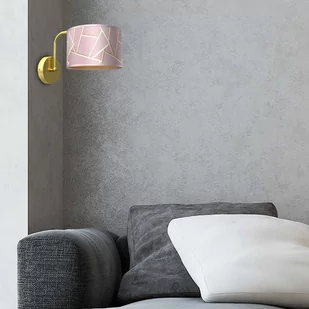 Milagro Kinkiet ZIGGY PINK Gold/Pink 1xE27 MLP7583 - Lampy ścienne - miniaturka - grafika 1