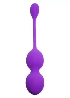 Kulki gejszy - boss of toys Vibrating Kegel Balls 32mm 80g Purple 10 function USB - Boss Series - grafika 1