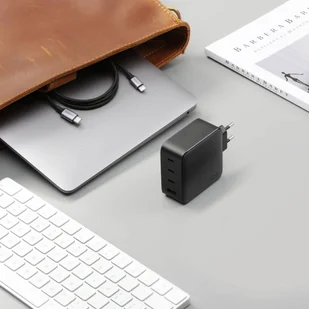 Ugreen GaN szybka ładowarka 3x USB Typ C / USB Power Delivery 3.0 QuickCharge 4+ FCP SCP AFC 100W EU czarny (CD226 40747) - Ładowarki do telefonów - miniaturka - grafika 11