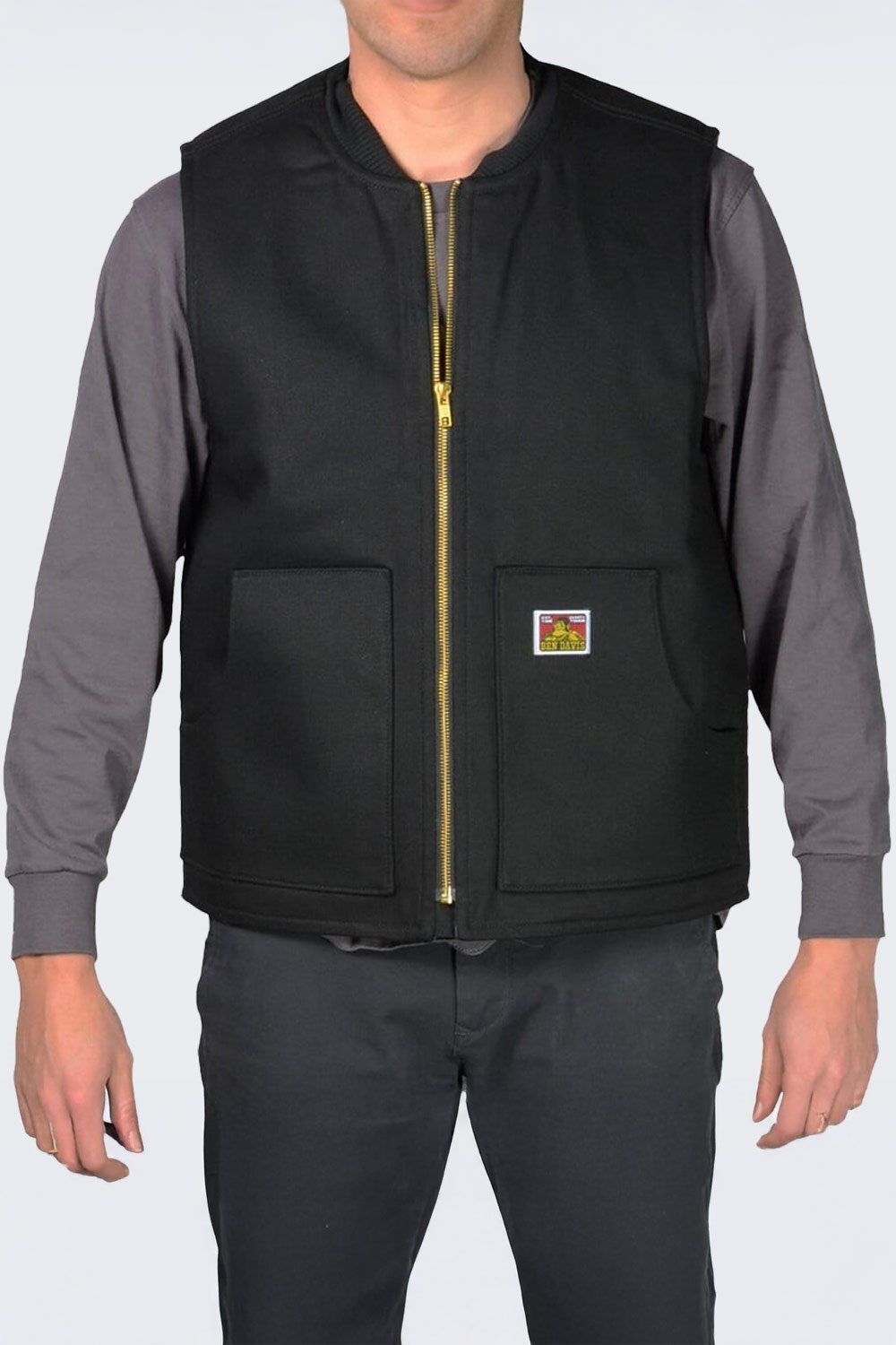 Lazer Kamizelka Ben Davis Lined Vest Black