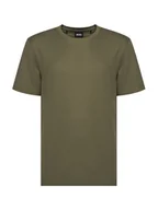 Koszulki męskie - BOSS T-Shirt Tiburt 240 50452680 Zielony Regular Fit - miniaturka - grafika 1
