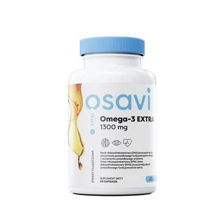 Osavi - Omega-3 Extra, 1300mg, Cytryna, 60 kapsułek miękkich - Witaminy i minerały - miniaturka - grafika 1
