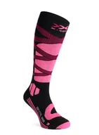 Skarpety termoaktywne - Skarpety narciarskie damskie X-Socks Ski Control 4.0 - opal black/magnolia purple - miniaturka - grafika 1