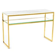 Toaletki - Toaletka Natia Gold White 120 cm - miniaturka - grafika 1