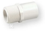 Łączniki, trójniki, kształtki - Nibco Złączka nyplowa z gwintem wkrętna KZ/GZ PVC-U 1/2" - miniaturka - grafika 1