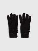 Rękawiczki - 4F Rękawiczki dzianinowe Touch Screen uniseks - czarne L - miniaturka - grafika 1