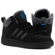 Buty sportowe damskie - Buty Adidas Rapid Court MID Winteriz JR2804 Futerko Ocieplane - miniaturka - grafika 1